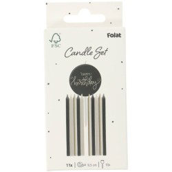 Set candele - Nero crema - 9, 5 cm. n1