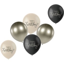 Bouquet 6 Palloncini - Nero Crema. n1