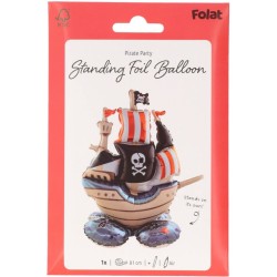Palloncino in foil con piedistallo - Nave pirata - 81 cm. n2