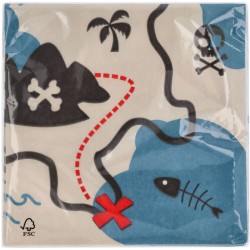 20 tovaglioli per la festa dei pirati. n�3