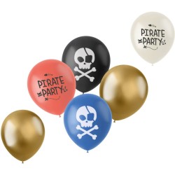 6 palloncini per la festa dei pirati. n�1