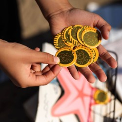 Monete di coriandoli - Festa dei pirati. n�2