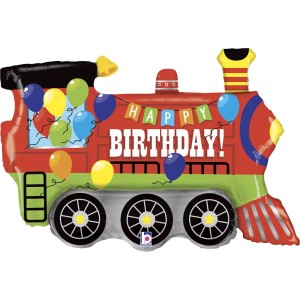 Palloncino gigante Treno Happy Birthday