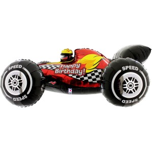 Palloncino gigante di Formula 1 Happy Birthday 3D