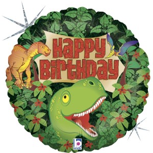 Palloncino olografico Dino Birthday