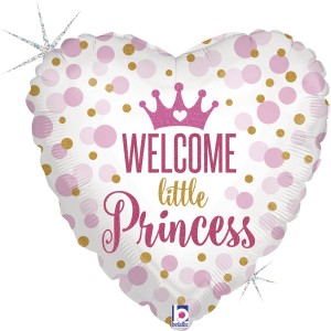Palloncino Welcome Baby Princess