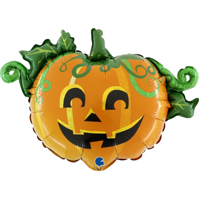 Palloncino gigante a forma di zucca olografica di Halloween 