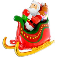 Palloncino Gigante Babbo Natale e la sua slitta