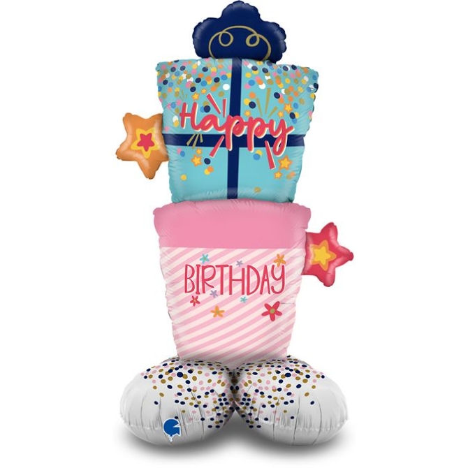 Palloncino gigante regalo Happy Birthday 