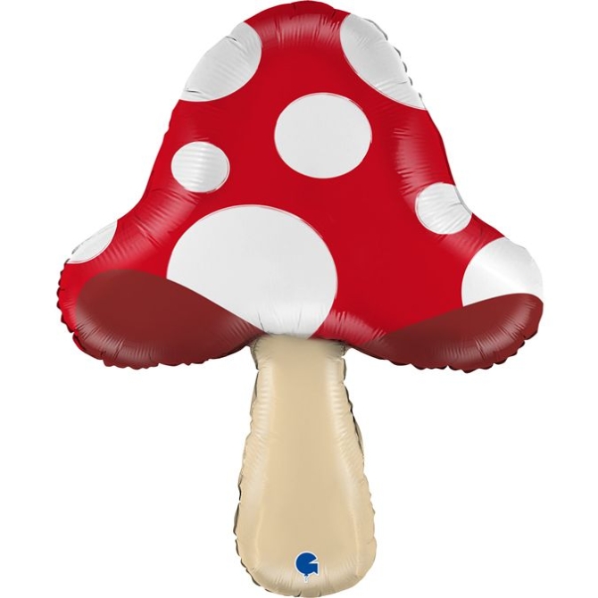 Palloncino Foil Gigante a Elio - Fungo 65 cm 