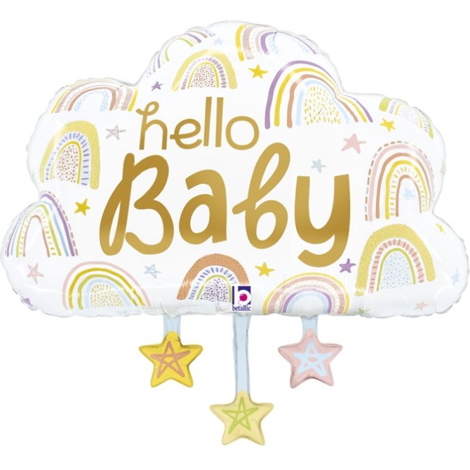 Palloncino Foil Gigante ad Elio - Hello Baby Cloud 27 cm 