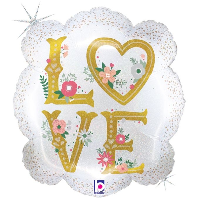 Palloncino Elio in Alluminio - Cornice Amore 55 cm 