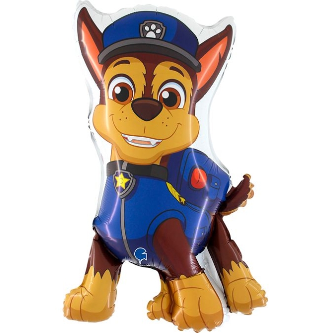 Palloncino a elio in alluminio Paw Patrol - Chase 78 cm 