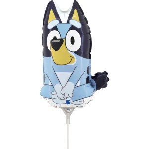 Palloncino con stelo azzurro - 32 cm