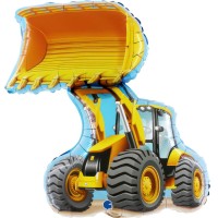 Palloncino gigante in lamina di elio - Bulldozer 62 cm