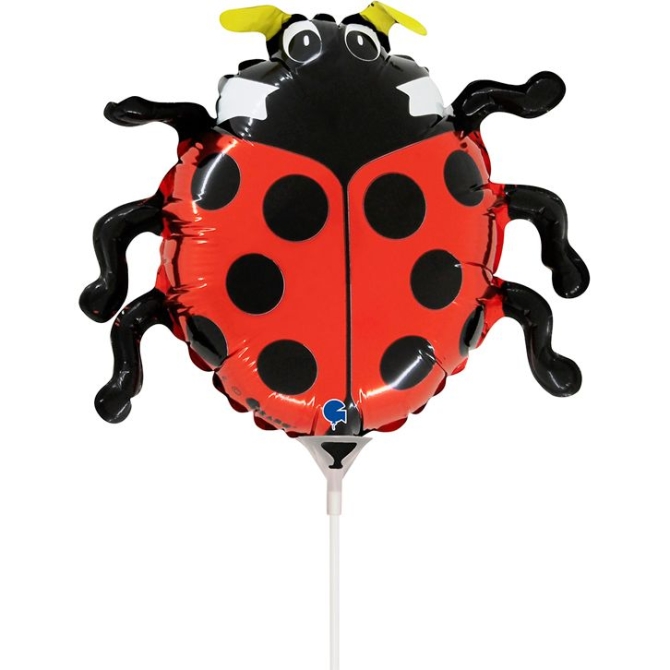 Palloncino Coccinella su stelo - 24 cm 
