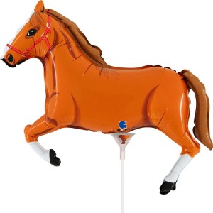 Palloncino a forma di cavallo su stelo - 36 cm
