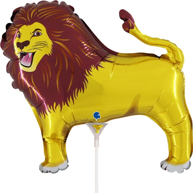 Palloncino Leone su stelo - 29 cm 