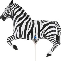 Palloncino a stelo Zebra - 36 cm