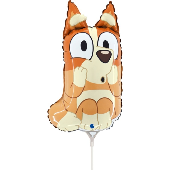 Palloncino Bluey Bingo su stelo - 30 cm 