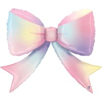 Palloncino gigante in lamina di elio - Fiocco multicolore 90 cm