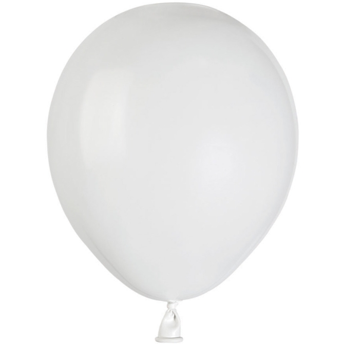 50 palloncini bianco opachi 13cm 