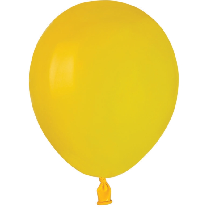 50 palloncini gialli opachi 13cm 