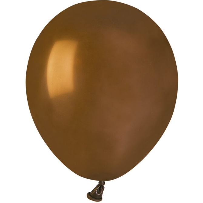 50 palloncini marrone opachi 13cm 