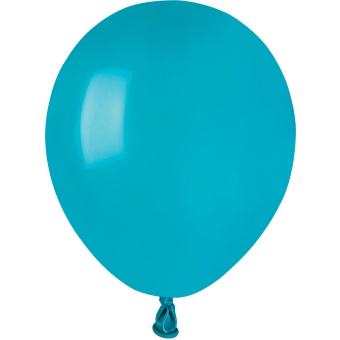 50 palloncini turchesi opachi 13cm 