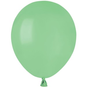 50 palloncini verde menta opachi 13cm