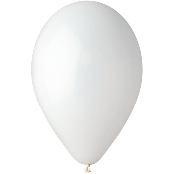 10 palloncini bianchi opachi 30cm 