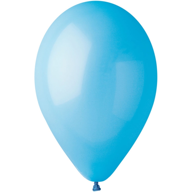 10 Palloncini Azzurro cielo Opachi Ø30cm 