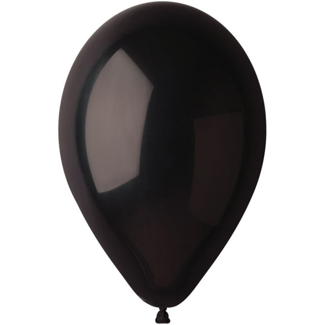 10 palloncini neri opachi 30cm 