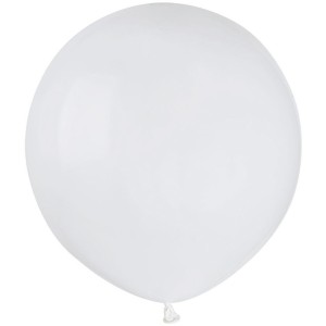 10 palloncini bianchi opachi Ø48cm