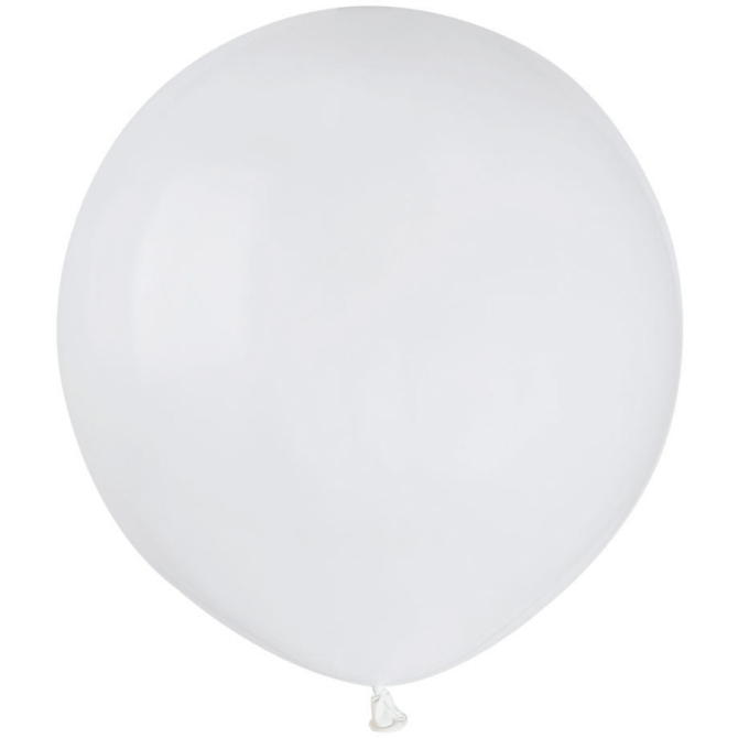 10 palloncini bianchi opachi Ø48cm 