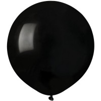 10 palloncini neri opachi 48cm