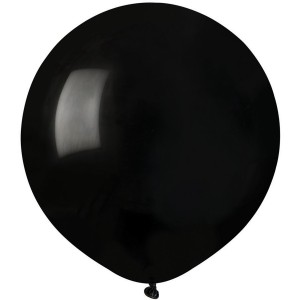 10 palloncini neri opachi Ø48cm