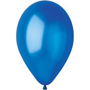 10 palloncini blu reale madreperla Ø30cm
