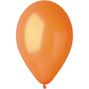 10 palloncini arancioni madreperla Ø30cm