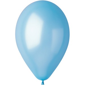 10 Palloncini Azzurro cielo Perlati Ø30cm