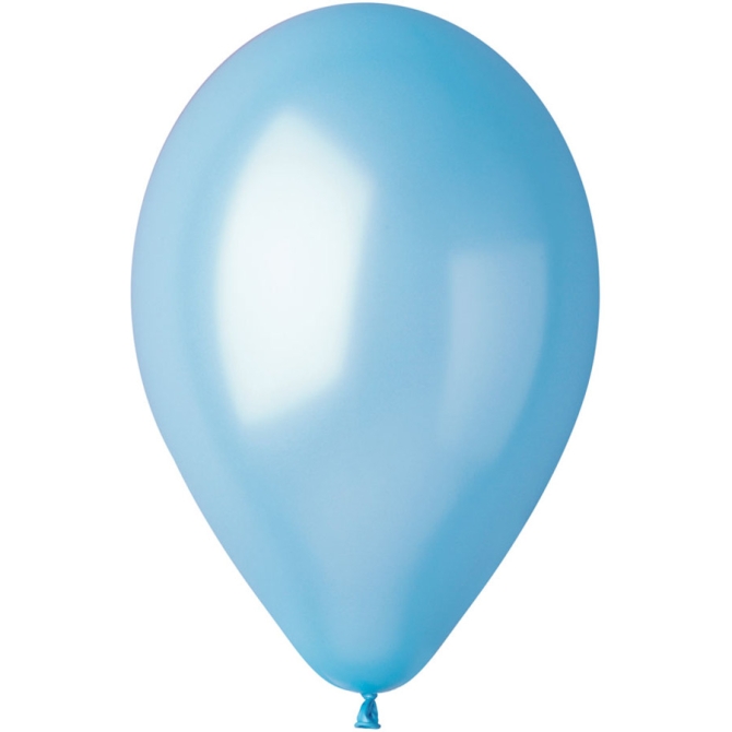 10 Palloncini Azzurro cielo Perlati Ø30cm 