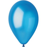 10 palloncini blu madreperla 30cm