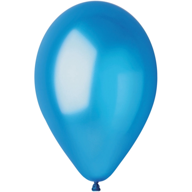 10 palloncini blu madreperla 30cm 