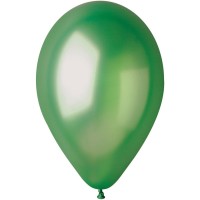 10 palloncini verdi madreperla 30cm