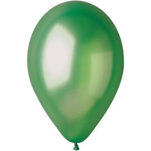 10 palloncini verdi madreperla Ø30cm