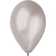 10 palloncini argentati madreperla Ø30cm
