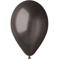 10 palloncini neri madreperla 30cm