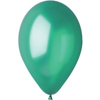 10 palloncini verde abete madreperla 30cm