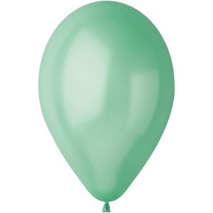 10 palloncini verde acqua madreperla Ø30cm