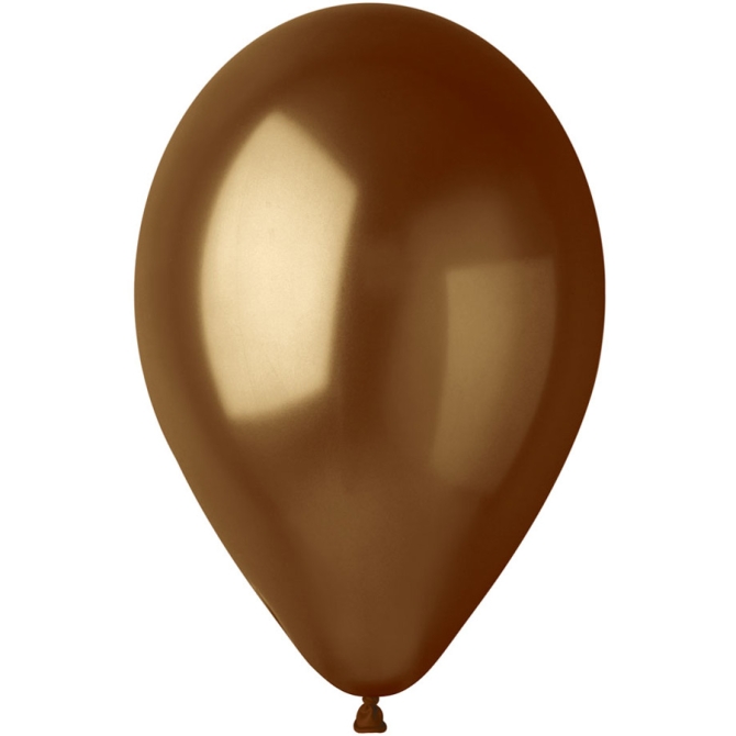 10 palloncini marroni madreperla 30cm 